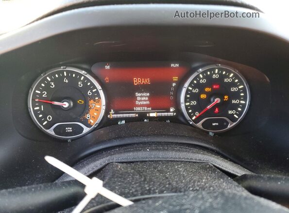 ZACCJBDB2HPF23821 2017 JEEP RENEGADE Gray Instrument cluster view