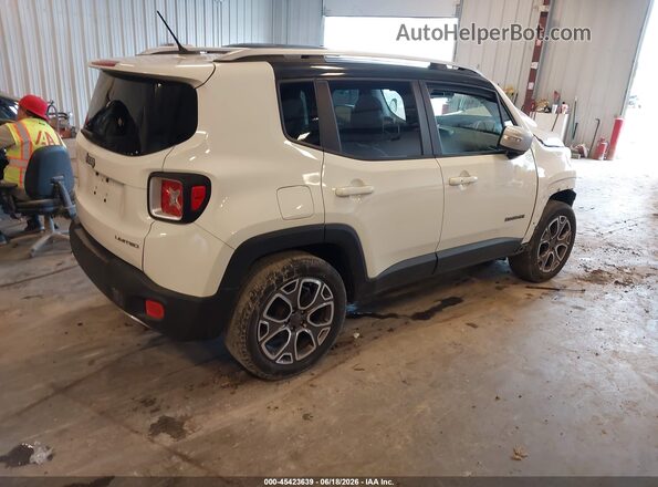 ZACCJBDB3HPF54933 2017 JEEP RENEGADE Белый Задняя правая четверть