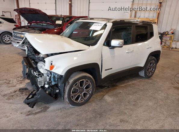ZACCJBDB3HPF54933 2017 JEEP RENEGADE Белый Передняя левая четверть