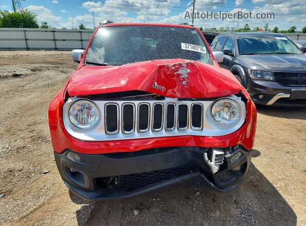 ZACCJBDB6HPE78219 2017 JEEP RENEGADE Red Դիմացի տեսք