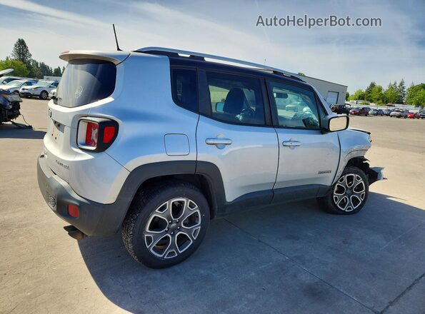 ZACCJBDB8JPG78721 2018 JEEP RENEGADE Silver Tył prawy