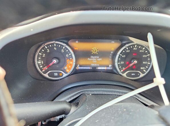 ZACCJBDB8JPG78721 2018 JEEP RENEGADE Silver Widok zestawu wskaźników