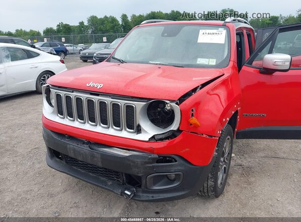 ZACCJBDT0GPD72212 2016 JEEP RENEGADE Red Вид спереду