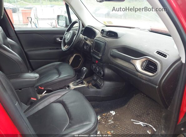 ZACCJBDT0GPD72212 2016 JEEP RENEGADE Red Вид салону спереду