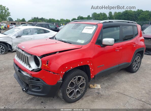 ZACCJBDT0GPD72212 2016 JEEP RENEGADE Red Передня ліва чверть
