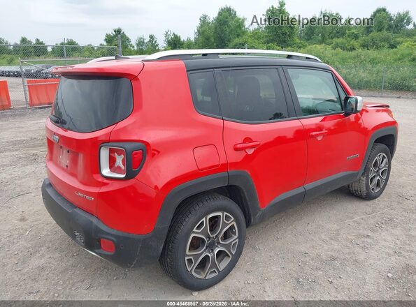 ZACCJBDT0GPD72212 2016 JEEP RENEGADE Red Задня права чверть