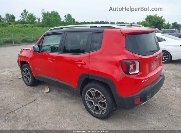 ZACCJBDT0GPD72212 2016 JEEP RENEGADE Red Задня ліва чверть
