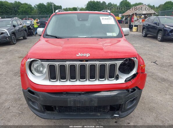 ZACCJBDT0GPD72212 2016 JEEP RENEGADE Red Вид щитка приладів