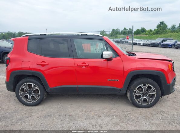 ZACCJBDT0GPD72212 2016 JEEP RENEGADE Red Вид задньої частини салону