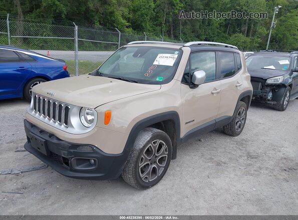 ZACCJBDT2GPD68274 2016 JEEP RENEGADE Beige Передня ліва чверть