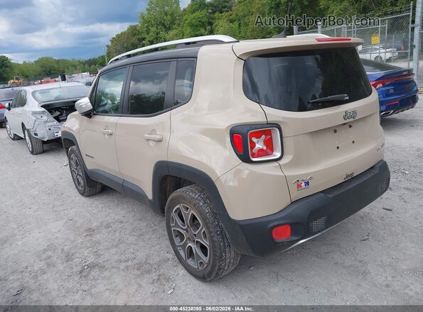 ZACCJBDT2GPD68274 2016 JEEP RENEGADE Beige Задня ліва чверть