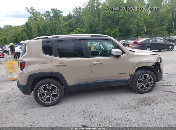 ZACCJBDT2GPD68274 2016 JEEP RENEGADE Beige Вид задньої частини салону