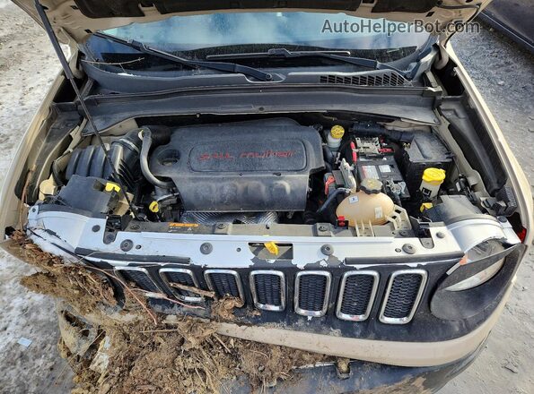 ZACCJBDT3GPC64697 2016 JEEP RENEGADE Beige Vista del compartimento del motor