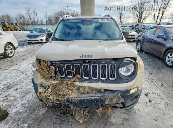 ZACCJBDT3GPC64697 2016 JEEP RENEGADE Beige Vista frontal