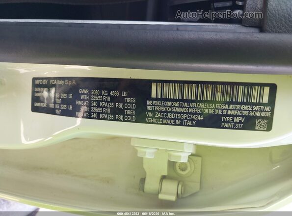 ZACCJBDT5GPC74244 2016 JEEP RENEGADE White Engine compartment view
