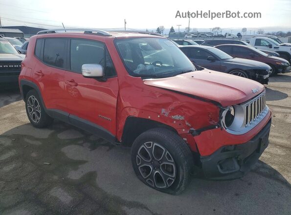 ZACCJBDT6GPE01048 2016 JEEP RENEGADE Красный Передняя правая четверть