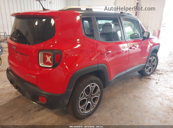 ZACCJBDTXGPD46586 2016 JEEP RENEGADE Red Задня права чверть