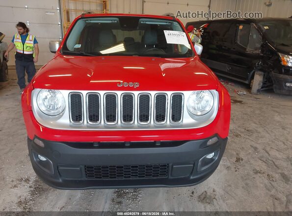 ZACCJBDTXGPD46586 2016 JEEP RENEGADE Red Вид щитка приладів