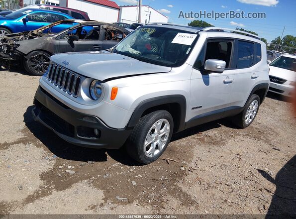 ZACCJBDTXGPD64456 2016 JEEP RENEGADE Silver Առջևի ձախ երեք քառորդ տեսարան
