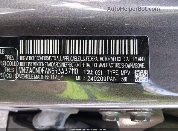 ZACNDFAN6R3A37110 2024 DODGE OTHER Gray Widok komory silnika