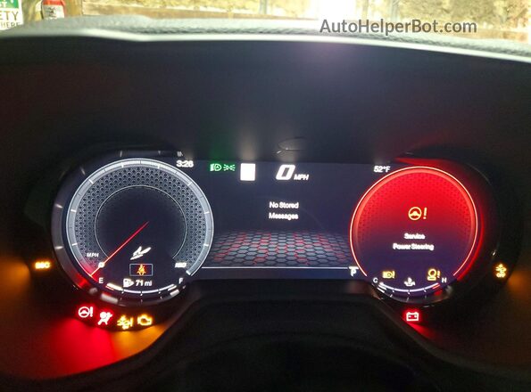 ZACNDFAN8S3A45537 2025 DODGE OTHER Red Vista del cuadro de instrumentos