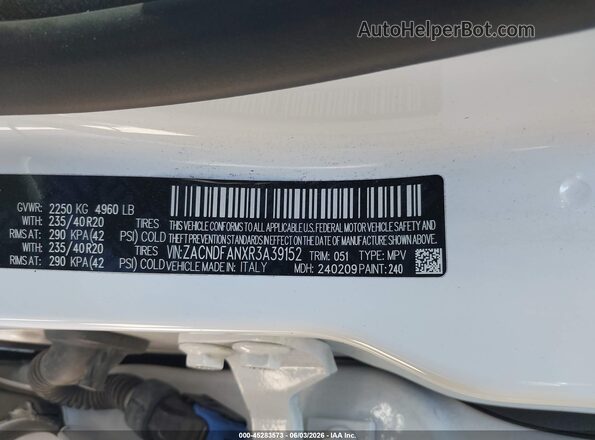 ZACNDFANXR3A39152 2024 DODGE OTHER White Вид підкапотного простору