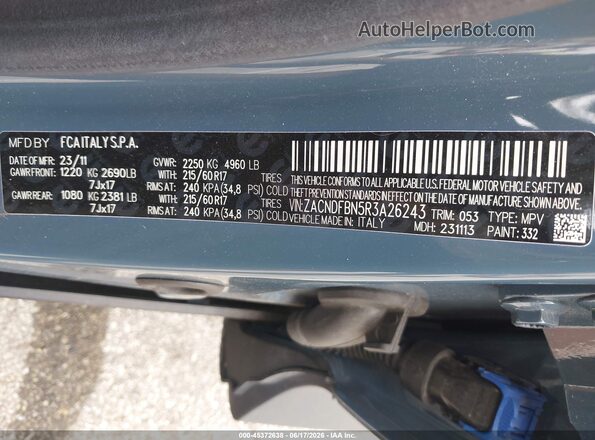 ZACNDFBN5R3A26243 2024 DODGE OTHER Blue Շարժիչի բաժամունքի տեսք