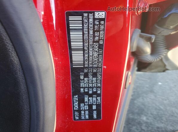 ZACNDFBN8P3A04511 2023 DODGE OTHER Красный Вид наклейки с VIN-кодом