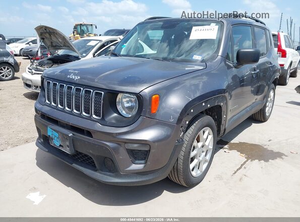 ZACNJAAB2KPK65800 2019 JEEP RENEGADE Gray Առջևի ձախ երեք քառորդ տեսարան