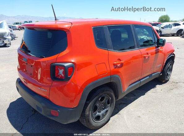 ZACNJAAB2KPK95086 2019 JEEP RENEGADE Orange უკანა მარჯვენა