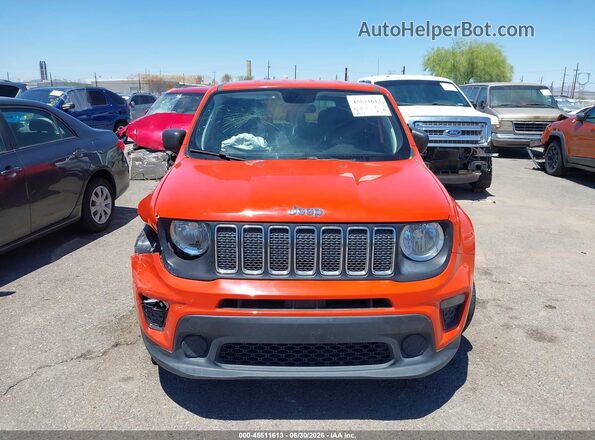 ZACNJAAB2KPK95086 2019 JEEP RENEGADE Orange უკანა სალონის ხედი