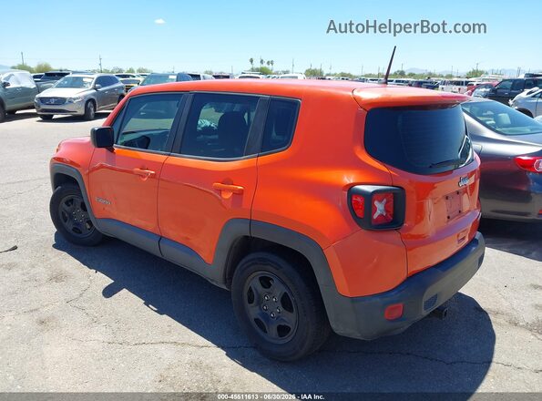 ZACNJAAB2KPK95086 2019 JEEP RENEGADE Orange უკანა მარცხენა