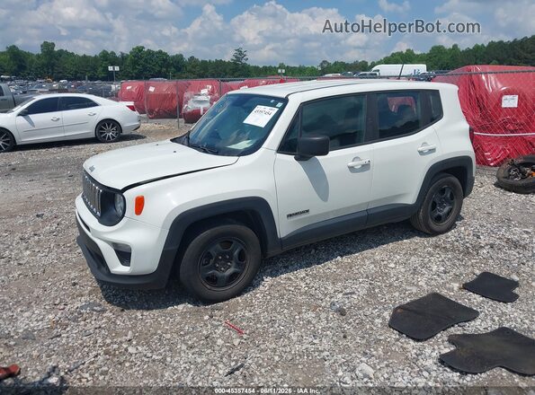 ZACNJAAB2LPK94571 2020 JEEP RENEGADE White წინა მარცხენა ხედი სამი მეოთხედიდან