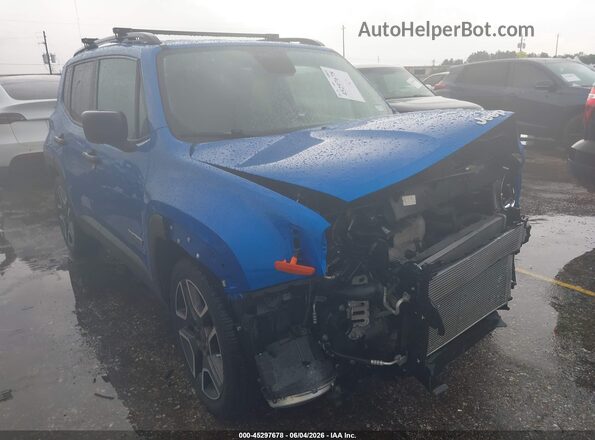 ZACNJAAB8LPM19640 2020 JEEP RENEGADE Синий Вид спереди