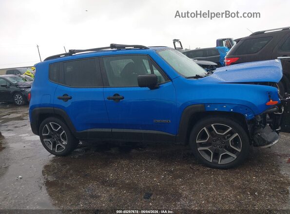 ZACNJAAB8LPM19640 2020 JEEP RENEGADE Синий Вид задней части салона