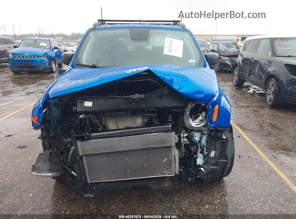 ZACNJAAB8LPM19640 2020 JEEP RENEGADE Синий Вид щитка приборов