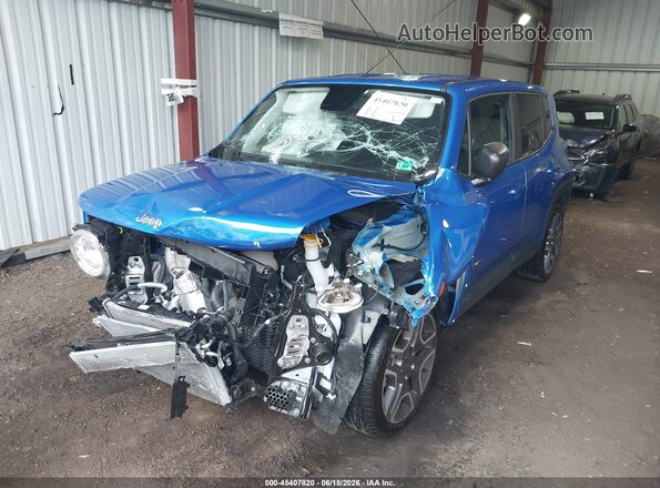 ZACNJAABXLPL75012 2020 JEEP RENEGADE Синий Передняя левая четверть