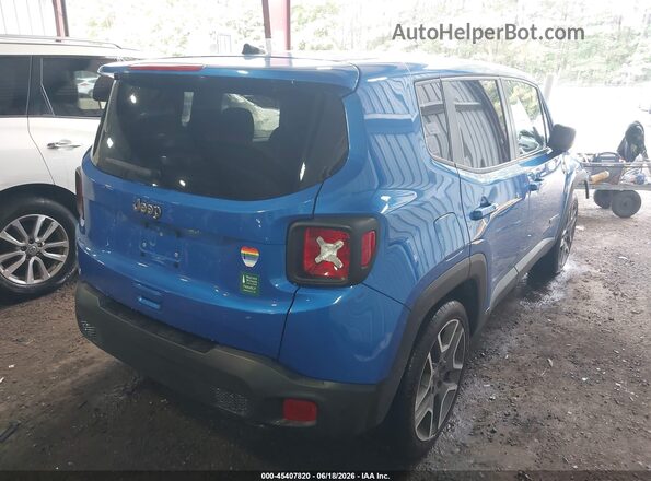 ZACNJAABXLPL75012 2020 JEEP RENEGADE Синий Задняя правая четверть