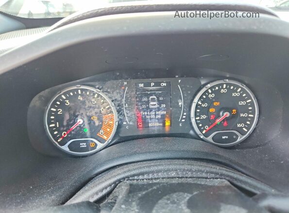 ZACNJABB0LPK94311 2020 JEEP RENEGADE Silver Instrument cluster view