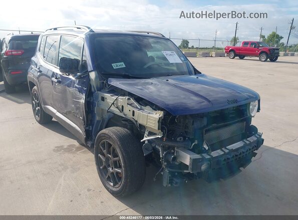 ZACNJABB0LPL86390 2020 JEEP RENEGADE Blue Front view