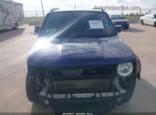 ZACNJABB0LPL86390 2020 JEEP RENEGADE Blue Instrument cluster view