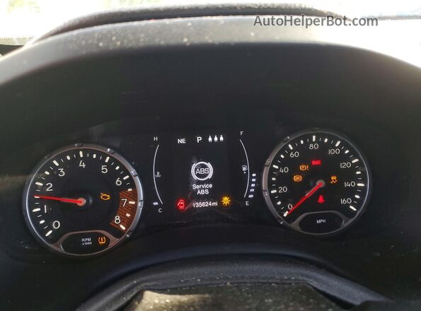 ZACNJABB1KPK02668 2019 JEEP RENEGADE Silver Սարքավորումների վահանակի տեսք
