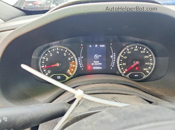 ZACNJABB1KPK08566 2019 JEEP RENEGADE Silver Instrument cluster view