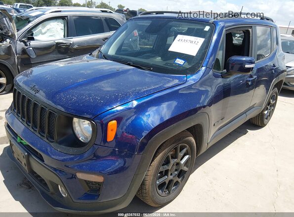 ZACNJABB2KPK61664 2019 JEEP RENEGADE Blue Առջևի ձախ երեք քառորդ տեսարան