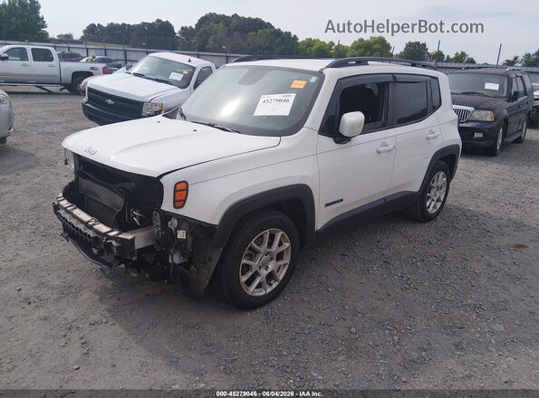 ZACNJABB3KPJ90345 2019 JEEP RENEGADE White Vista tres cuartos delantera izquierda
