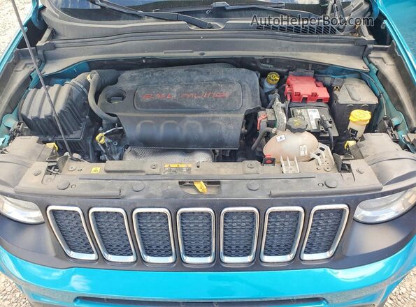 ZACNJABB3KPK48423 2019 JEEP RENEGADE Turquoise Vista del compartimento del motor