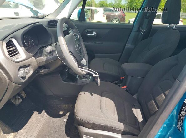 ZACNJABB3KPK48423 2019 JEEP RENEGADE Turquoise Vista interior delantera