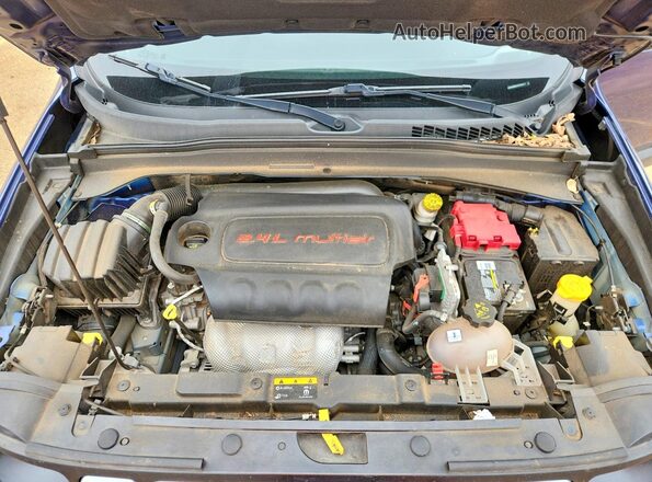 ZACNJABB3KPK69417 2019 JEEP RENEGADE Blue Вид задньої частини салону