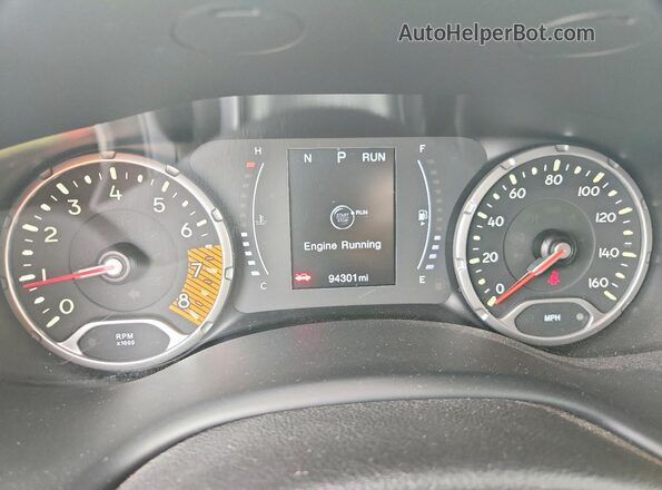 ZACNJABB3KPK69417 2019 JEEP RENEGADE Blue Вид щитка приладів