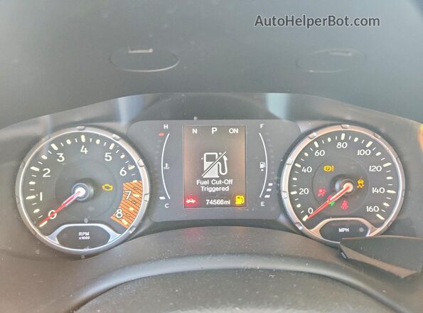 ZACNJABB4LPL01146 2020 JEEP RENEGADE Gray Instrument cluster view